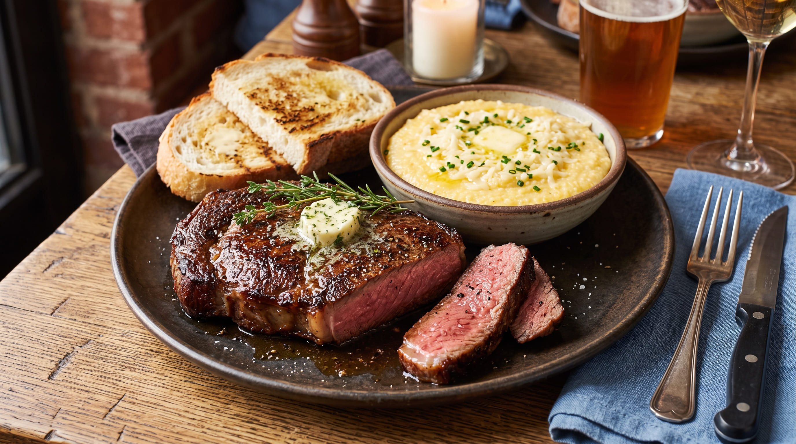 Sirloin / Delmonico Steak Dinner Platter