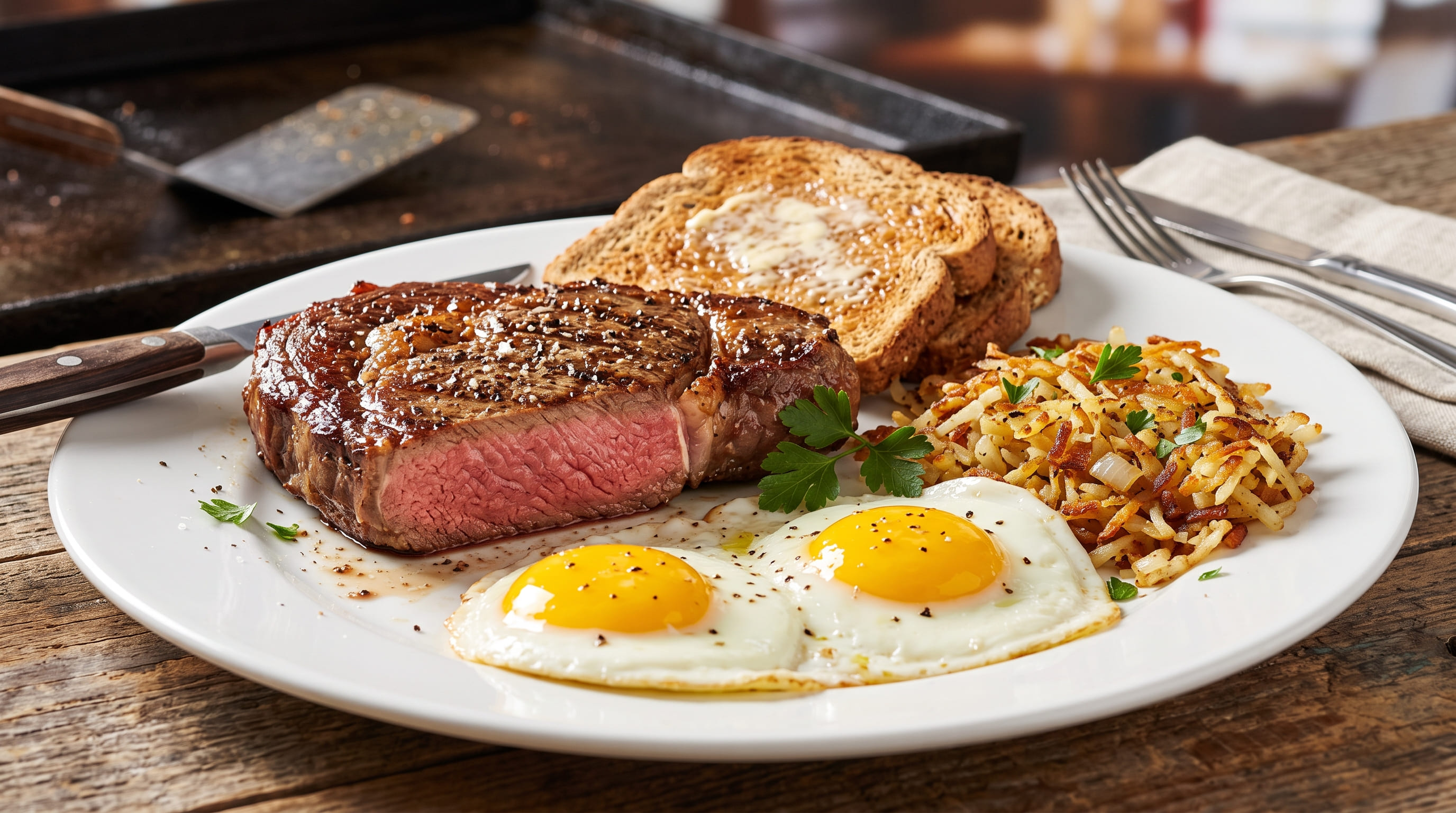 T-Bone & Eggs Breakfast