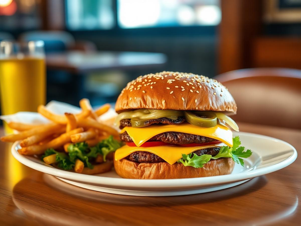 Kids Angus Cheeseburger & Hashbrowns