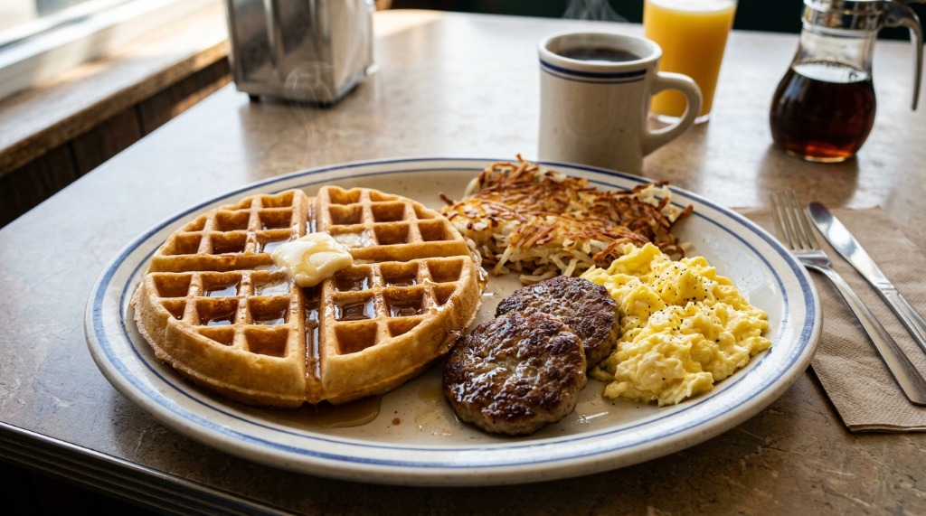 All-Star Special with Classic Waffle & Sausage Patties