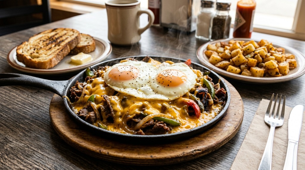 Cheesesteak & 2 Eggs Breakfast