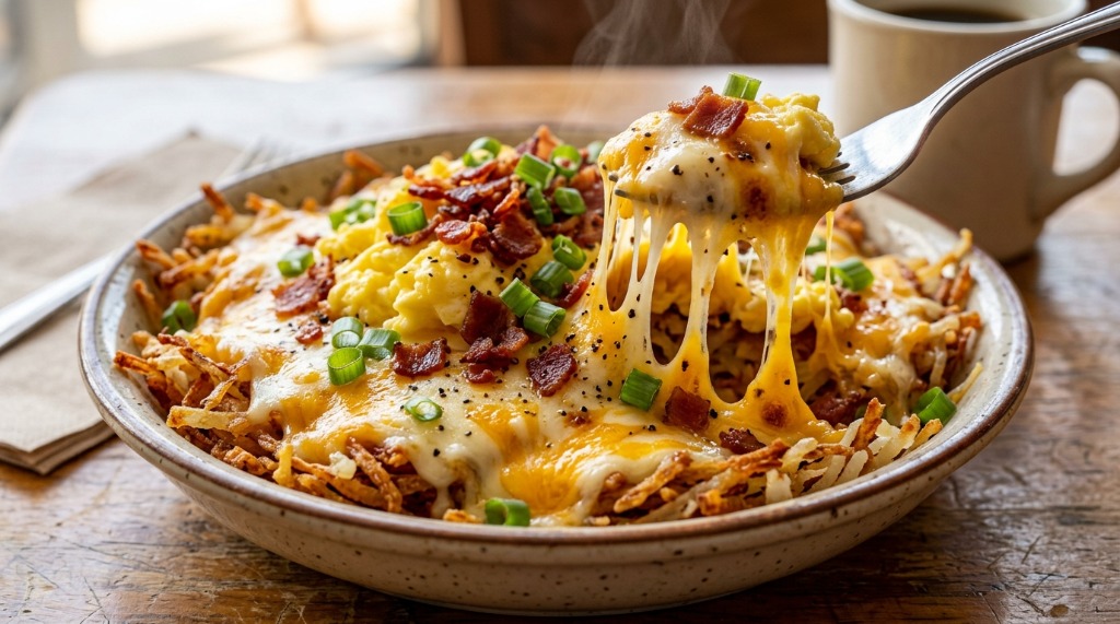Custom Double Cheese Hashbrown Bowl
