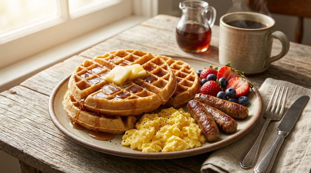 Double Classic Waffle Platter