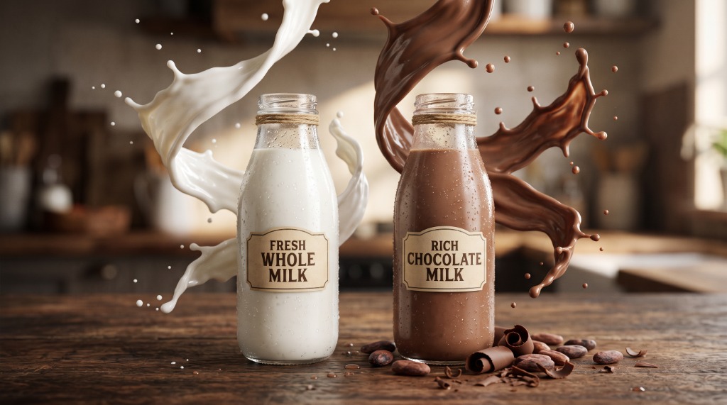 Whole Regular Milk & Rich Chocolate Milk