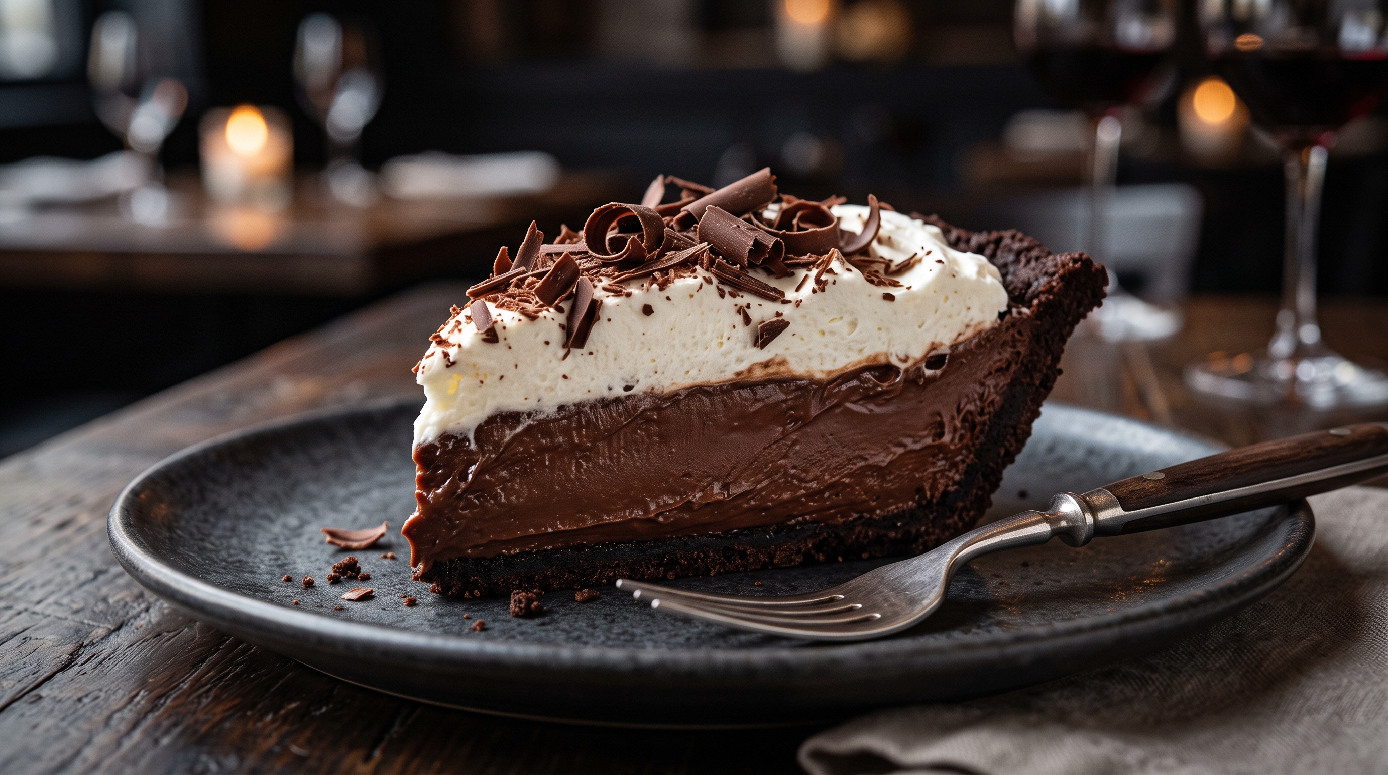 Triple Chocolate Silk Pie
