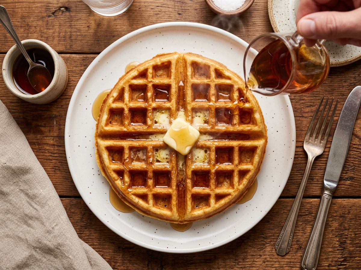 Classic Golden Malted Waffle