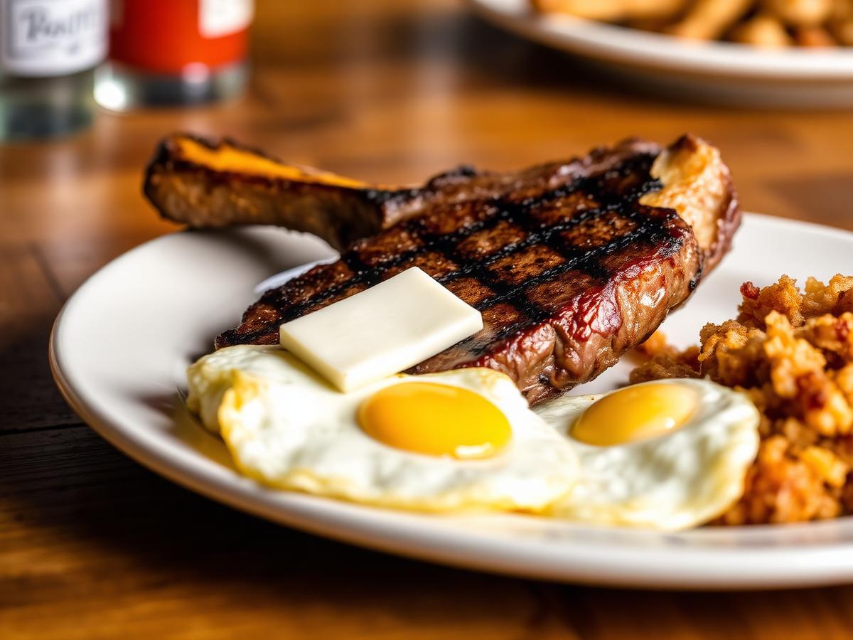 T-Bone & Eggs Breakfast