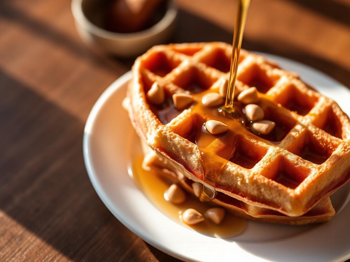 Pecan Waffle — Toasted pecans baked right in.